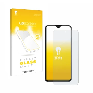Vorderseite einer Produktverpackung mit dem Markenlogo upscreen. Daneben ist das Gerät Honor 90 Smart mit dem zugehörigen Disp