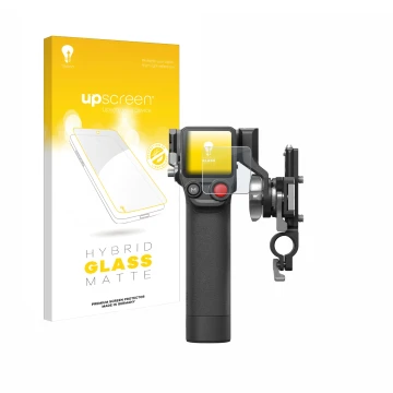 Vorderseite einer Produktverpackung mit dem Markenlogo upscreen. Daneben ist das Gerät DJI Focus Pro- Grip mit dem zugehörigen