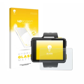 Vorderseite einer Produktverpackung mit dem Markenlogo upscreen. Daneben ist das Gerät Newland WD1 mit dem zugehörigen Display