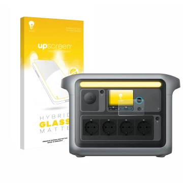 Vorderseite einer Produktverpackung mit dem Markenlogo upscreen. Daneben ist das Gerät Anker SOLIX C1000X mit dem zugehörigen 