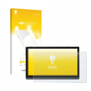 Vorderseite einer Produktverpackung mit dem Markenlogo upscreen. Daneben ist das Gerät Mesawo MES-B1 14.1