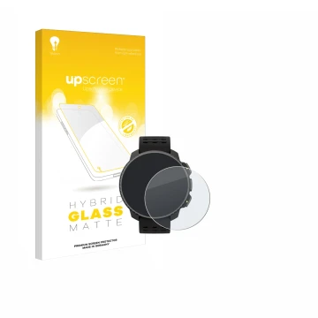 Vorderseite einer Produktverpackung mit dem Markenlogo upscreen. Daneben ist das Gerät Suunto Vertical Solar mit dem zugehörig