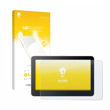 Vorderseite einer Produktverpackung mit dem Markenlogo upscreen. Daneben ist das Gerät Wacom One 13 Touch mit dem zugehörigen 