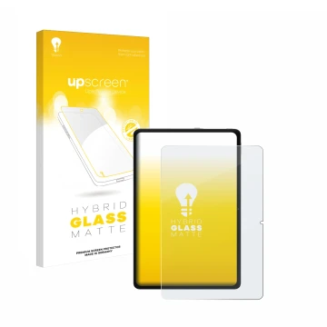 Vorderseite einer Produktverpackung mit dem Markenlogo upscreen. Daneben ist das Gerät Xiaomi Redmi Pad Pro mit dem zugehörige
