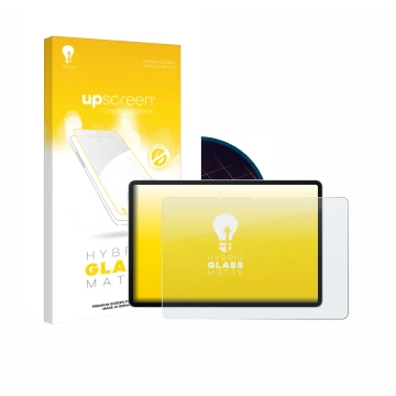 Vorderseite einer Produktverpackung mit dem Markenlogo upscreen. Daneben ist das Gerät Huawei MatePad 11.5