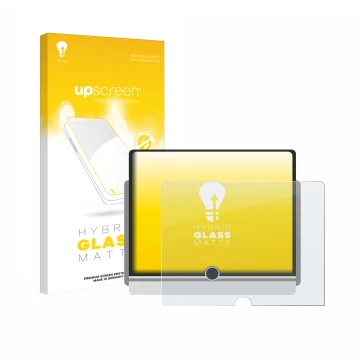 Vorderseite einer Produktverpackung mit dem Markenlogo upscreen. Daneben ist das Gerät Lexus LBX 2024 mit dem zugehörigen Disp