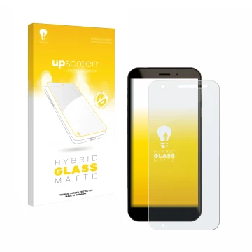 Vorderseite einer Produktverpackung mit dem Markenlogo upscreen. Daneben ist das Gerät Datalogic Memor 30 / 35 mit dem zugehör