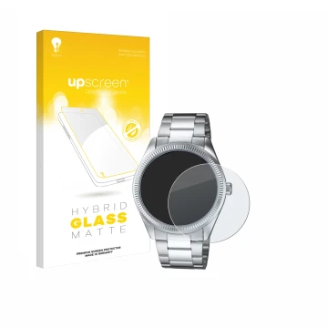 Vorderseite einer Produktverpackung mit dem Markenlogo upscreen. Daneben ist das Gerät Casio MTP-1302PD mit dem zugehörigen Di