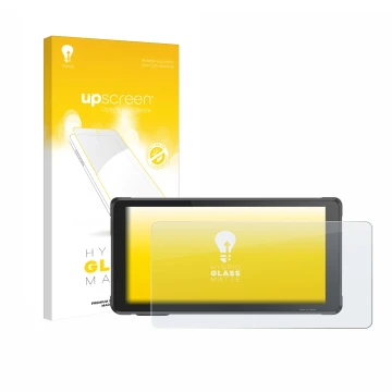 Vorderseite einer Produktverpackung mit dem Markenlogo upscreen. Daneben ist das Gerät Interphone Sync55 mit dem zugehörigen D