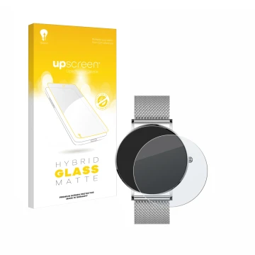 Vorderseite einer Produktverpackung mit dem Markenlogo upscreen. Daneben ist das Gerät Watcho Ultra Pro mit dem zugehörigen Di
