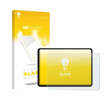 Vorderseite einer Produktverpackung mit dem Markenlogo upscreen. Daneben ist das Gerät OnePlus Pad 2 mit dem zugehörigen Displ