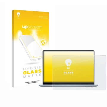 Vorderseite einer Produktverpackung mit dem Markenlogo upscreen. Daneben ist das Gerät Dell Inspiron 14 7440 2-in-1 mit dem zu