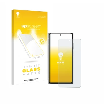 Vorderseite einer Produktverpackung mit dem Markenlogo upscreen. Daneben ist das Gerät HMD Skyline mit dem zugehörigen Display