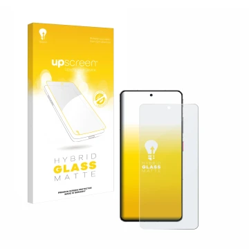Vorderseite einer Produktverpackung mit dem Markenlogo upscreen. Daneben ist das Gerät ZTE Nubia Z60S Pro mit dem zugehörigen 