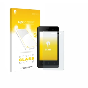 Vorderseite einer Produktverpackung mit dem Markenlogo upscreen. Daneben ist das Gerät Logicom Wave 2 mit dem zugehörigen Disp