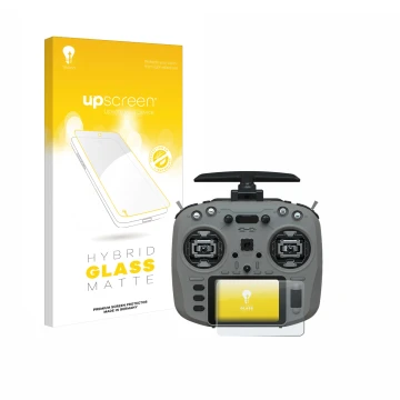 Vorderseite einer Produktverpackung mit dem Markenlogo upscreen. Daneben ist das Gerät Jumper T15 mit dem zugehörigen Displays