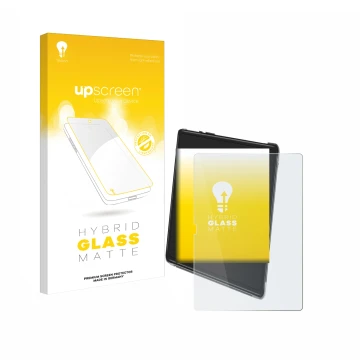 Vorderseite einer Produktverpackung mit dem Markenlogo upscreen. Daneben ist das Gerät Yestel T15 mit dem zugehörigen Displays