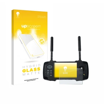 Vorderseite einer Produktverpackung mit dem Markenlogo upscreen. Daneben ist das Gerät Toslon XR500 mit dem zugehörigen Displa
