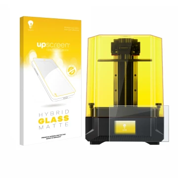 Vorderseite einer Produktverpackung mit dem Markenlogo upscreen. Daneben ist das Gerät Anycubic Photon Mono X2 9,1