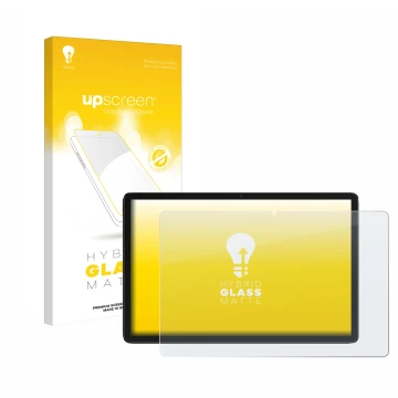 Vorderseite einer Produktverpackung mit dem Markenlogo upscreen. Daneben ist das Gerät Feonal D106 10.1