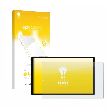 Vorderseite einer Produktverpackung mit dem Markenlogo upscreen. Daneben ist das Gerät Pixpeak M820 10.1