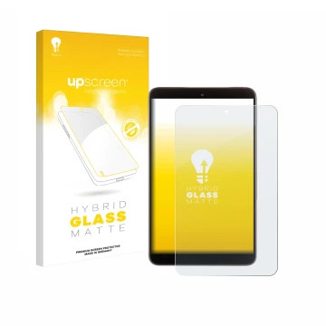 Vorderseite einer Produktverpackung mit dem Markenlogo upscreen. Daneben ist das Gerät Nokia T10 (Hochformat) mit dem zugehöri