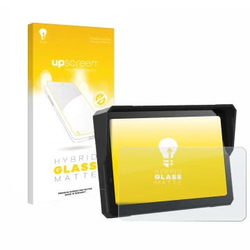 Vorderseite einer Produktverpackung mit dem Markenlogo upscreen. Daneben ist das Gerät Carpuride W702 Pro 7