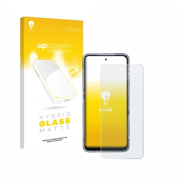 Vorderseite einer Produktverpackung mit dem Markenlogo upscreen. Daneben ist das Gerät AGM X6 Phantom mit dem zugehörigen Disp