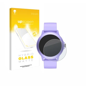 Vorderseite einer Produktverpackung mit dem Markenlogo upscreen. Daneben ist das Gerät SPC Smartee Duo Vivo 1.27