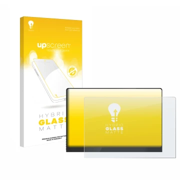 Vorderseite einer Produktverpackung mit dem Markenlogo upscreen. Daneben ist das Gerät Uperfect UColor O2 16