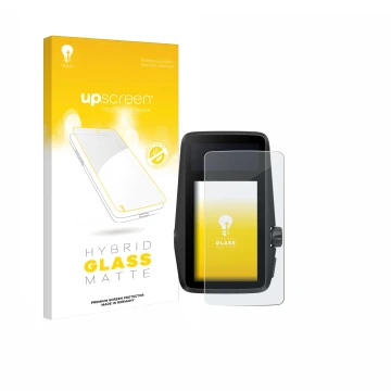 Vorderseite einer Produktverpackung mit dem Markenlogo upscreen. Daneben ist das Gerät Coros Dura mit dem zugehörigen Displays