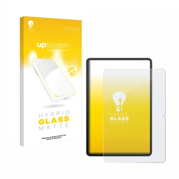 Vorderseite einer Produktverpackung mit dem Markenlogo upscreen. Daneben ist das Gerät Redmagic Nova Gaming-Tablet 10,9