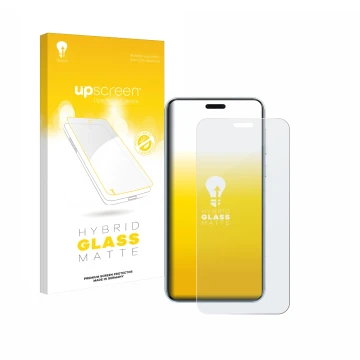 Vorderseite einer Produktverpackung mit dem Markenlogo upscreen. Daneben ist das Gerät Honor Magic 7 RSR Porsche Design mit de