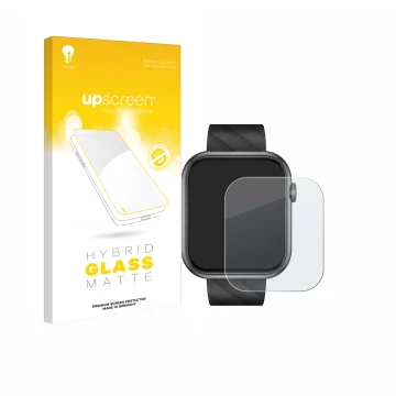 Vorderseite einer Produktverpackung mit dem Markenlogo upscreen. Daneben ist das Gerät Bekomiya Smartwatch 2