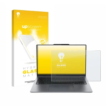 Vorderseite einer Produktverpackung mit dem Markenlogo upscreen. Daneben ist das Gerät Lenovo ThinkPad X9 15 Aura Edition 15