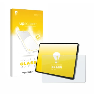 Vorderseite einer Produktverpackung mit dem Markenlogo upscreen. Daneben ist das Gerät Terra Pad 1007 10.95