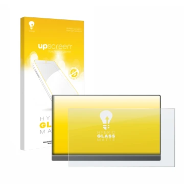 Vorderseite einer Produktverpackung mit dem Markenlogo upscreen. Daneben ist das Gerät Arzopa Z1FC 16.1