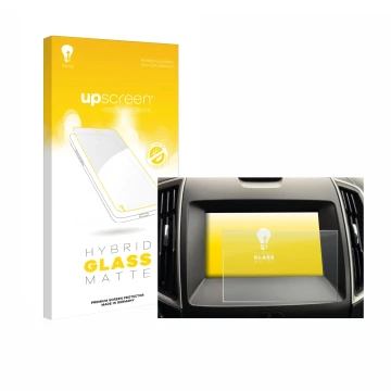 Vorderseite einer Produktverpackung mit dem Markenlogo upscreen. Daneben ist das Gerät Ford Galaxy Infotainment Sync 3 (2019) 