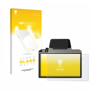 Vorderseite einer Produktverpackung mit dem Markenlogo upscreen. Daneben ist das Gerät Sunmi D3 Mini mit dem zugehörigen Displ
