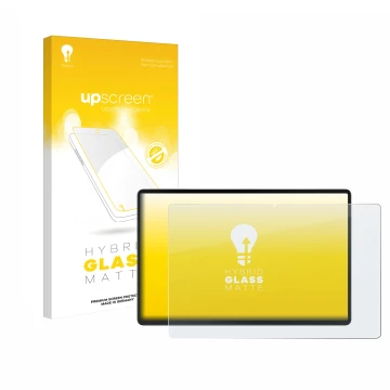Vorderseite einer Produktverpackung mit dem Markenlogo upscreen. Daneben ist das Gerät Acer Iconia X12 mit dem zugehörigen Dis