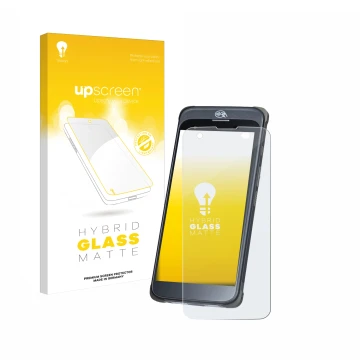 Vorderseite einer Produktverpackung mit dem Markenlogo upscreen. Daneben ist das Gerät Orderman 10 mit dem zugehörigen Display