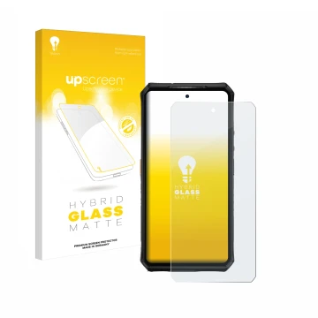 Vorderseite einer Produktverpackung mit dem Markenlogo upscreen. Daneben ist das Gerät Ulefone Armor 28 Ultra Thermal mit dem 