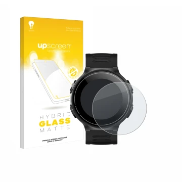 Vorderseite einer Produktverpackung mit dem Markenlogo upscreen. Daneben ist das Gerät Kiprun GPS 500 Coros mit dem zugehörige
