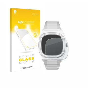 Vorderseite einer Produktverpackung mit dem Markenlogo upscreen. Daneben ist das Gerät Timex Reissue 1983 E mit dem zugehörige