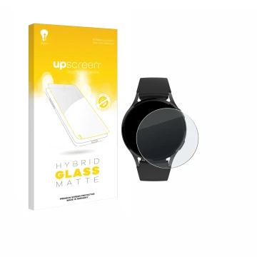 Vorderseite einer Produktverpackung mit dem Markenlogo upscreen. Daneben ist das Gerät Levowatch EDGY mit dem zugehörigen Disp