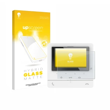 Vorderseite einer Produktverpackung mit dem Markenlogo upscreen. Daneben ist das Gerät Biticino 344672 mit dem zugehörigen Dis