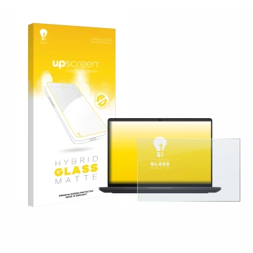 Vorderseite einer Produktverpackung mit dem Markenlogo upscreen. Daneben ist das Gerät Dell Pro Max 16 mit dem zugehörigen Dis