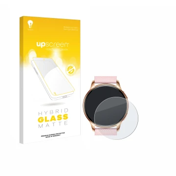 Vorderseite einer Produktverpackung mit dem Markenlogo upscreen. Daneben ist das Gerät Maoo VT.11 mit dem zugehörigen Displays