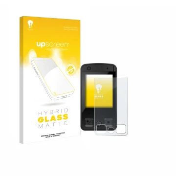 Vorderseite einer Produktverpackung mit dem Markenlogo upscreen. Daneben ist das Gerät Bosch Kiox 400C mit dem zugehörigen Dis