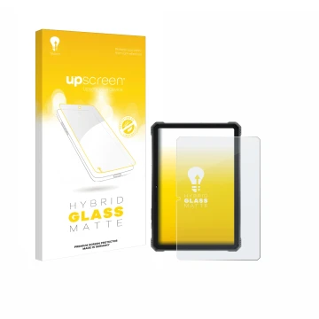 Vorderseite einer Produktverpackung mit dem Markenlogo upscreen. Daneben ist das Gerät Hotwav R9 Plus mit dem zugehörigen Disp